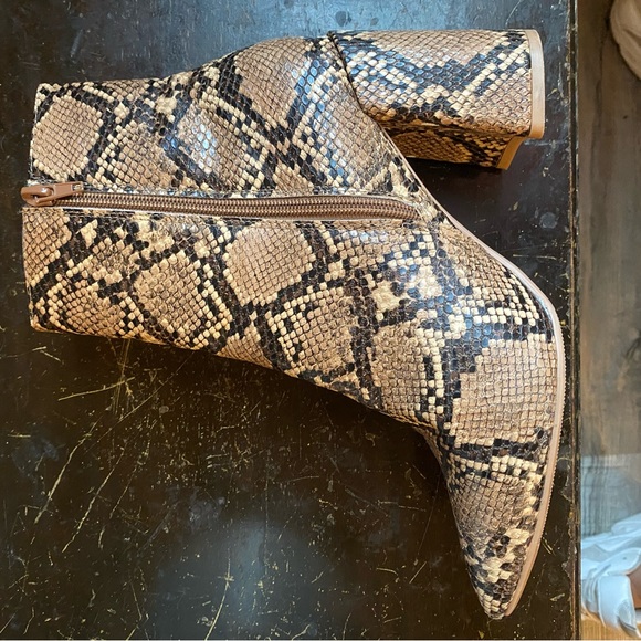 Snake Print Booties - Picture 4 of 4